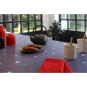 Coupon enduit 50x80cm Etoile denim/rouge