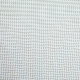 Coupon en coton 50x80cm Pied de Poule gris