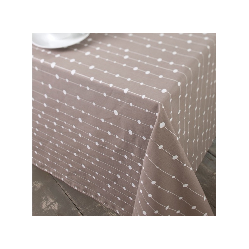Coupon en coton 50x80cm Perle taupe