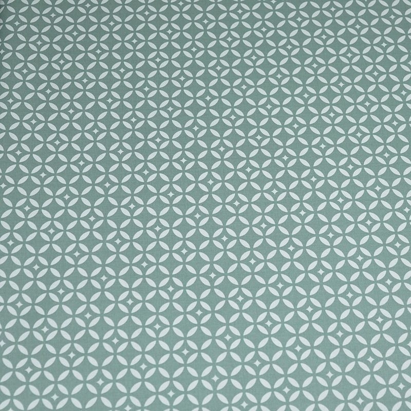 Coupon en coton 50x80cm Mosaïque vert