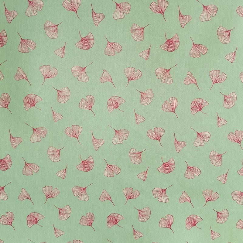 Coupon enduit 50x80cm Ginkgo Pistache