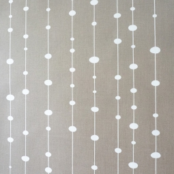 Tissu en coton enduit Perle taupe