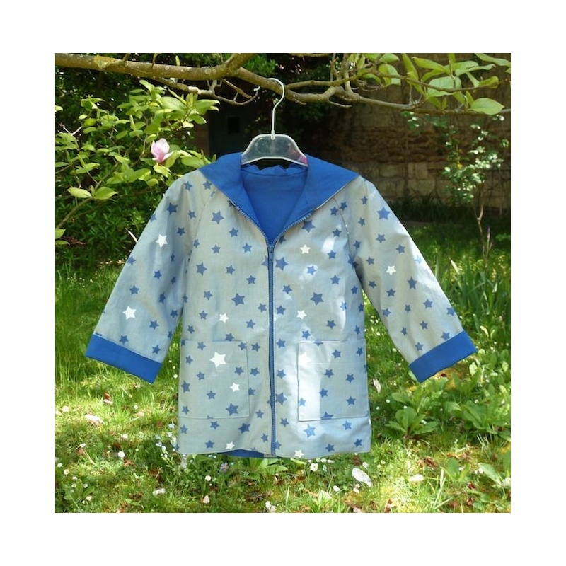 Tissu en coton Uni bleu royal