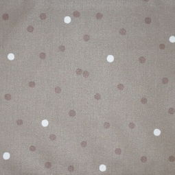 Tissu en coton enduit Confettis Taupe