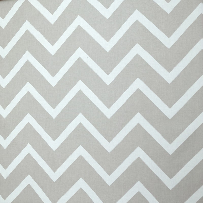 Tissu en coton Chevrons Beige