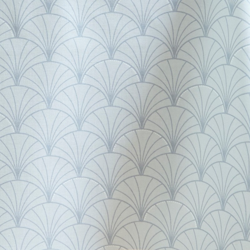 Tissu en coton enduit Papyrus gris