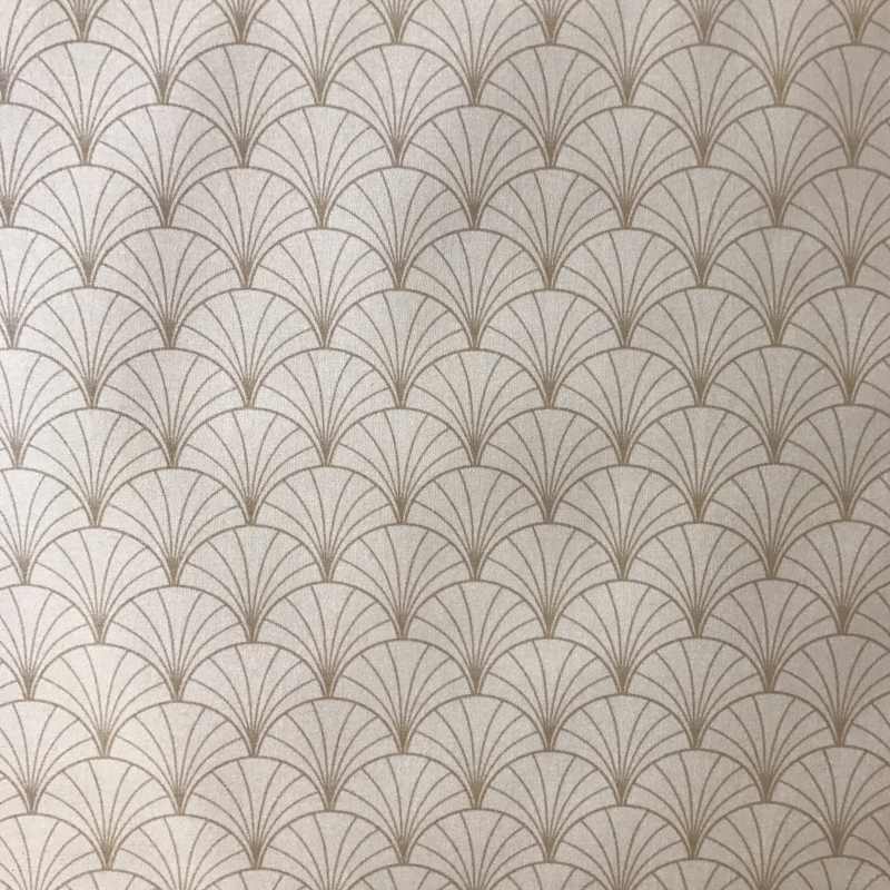Tissu en coton Papyrus nacre