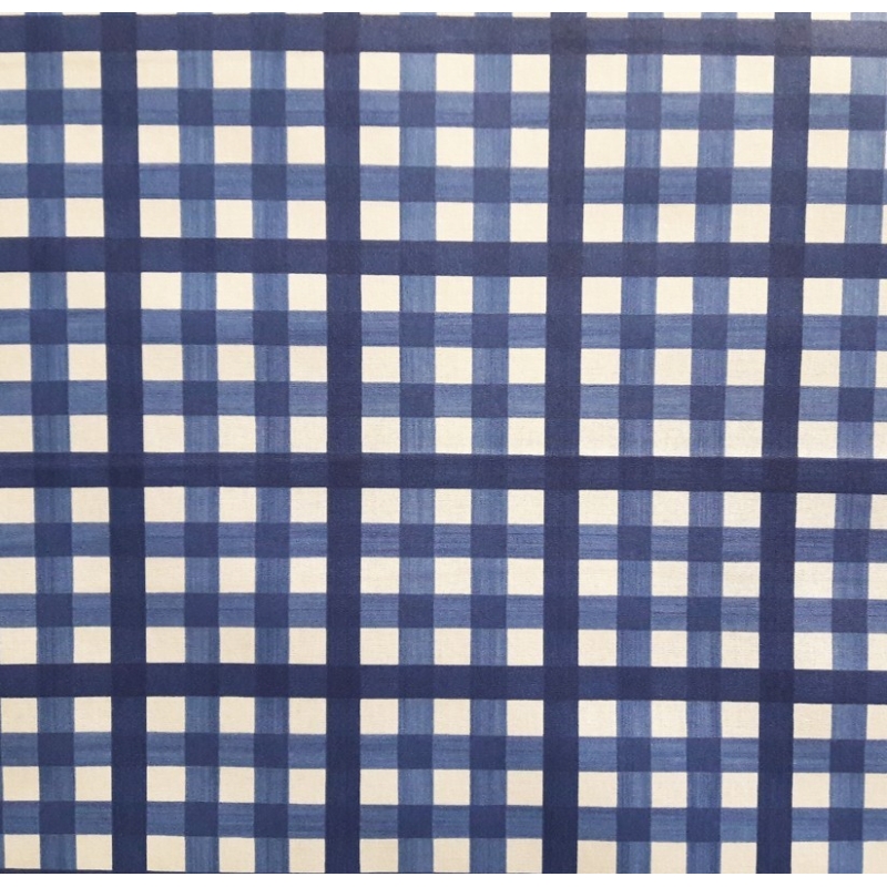 Tissu en coton enduit Guinguette Bleue