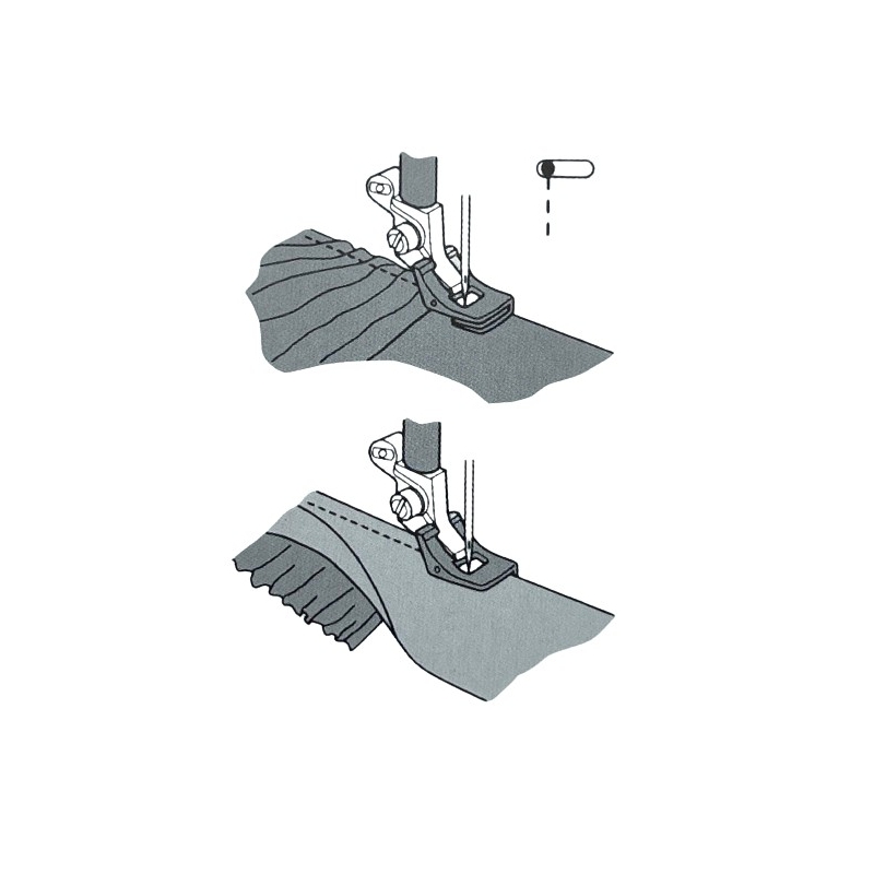 Pied fronceur Husqvarna Viking