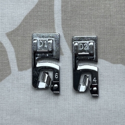 Pieds D1 et D2 ourlet roulotté 4mm et 6mm  Janome 7mm