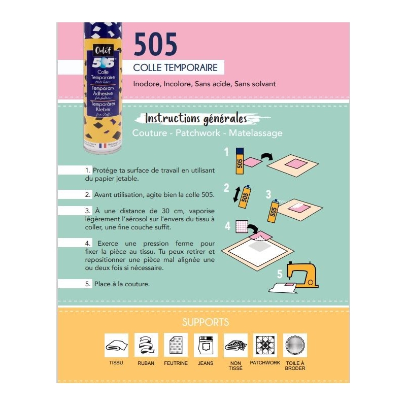 conseils d'utilisation de la colle 505