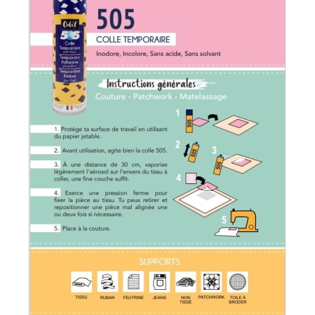 conseils d'utilisation de la colle 505