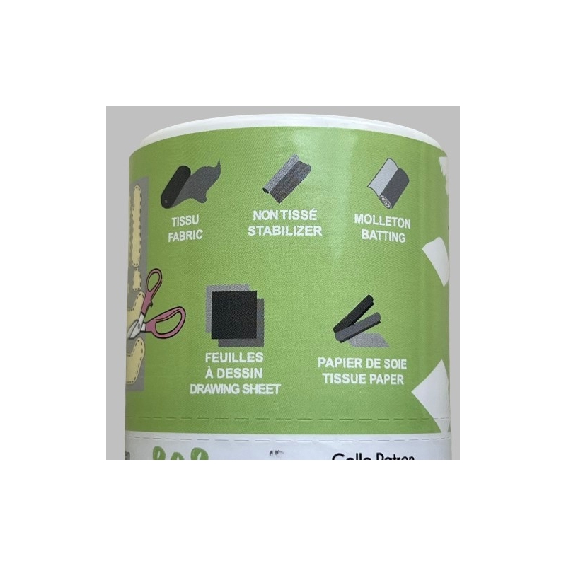 Colle 808 pour patron, réactivable à chaque utilisation