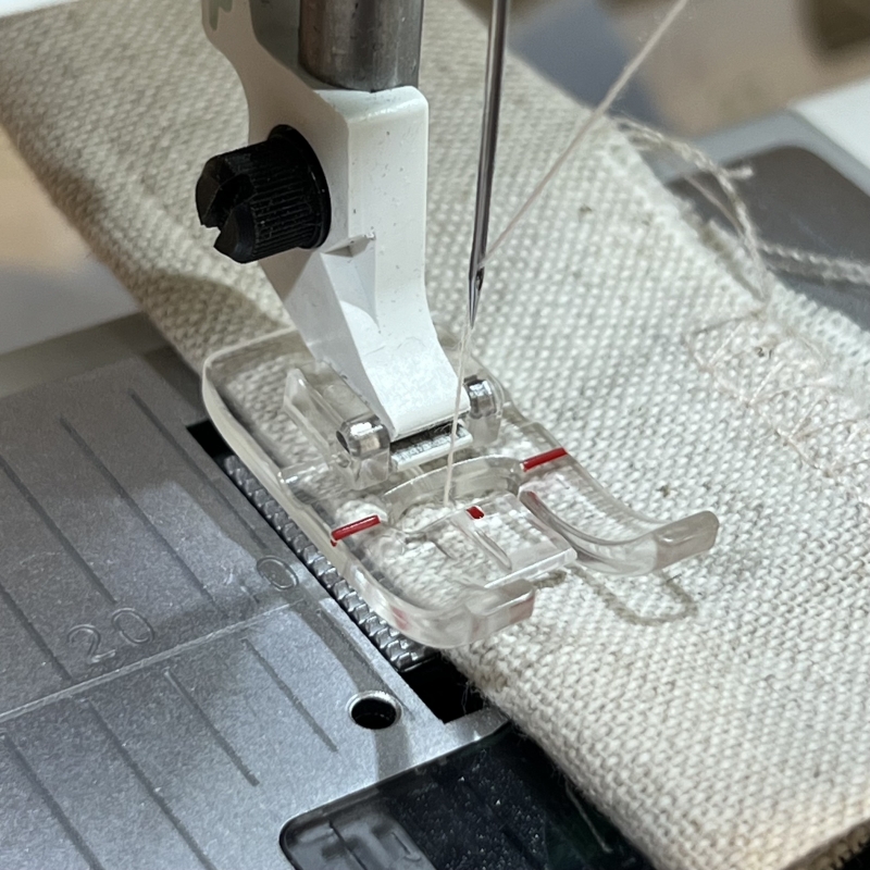 Pied passepoil transparent Husqvarna Viking