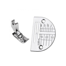 Pied point droit avec plaque Janome