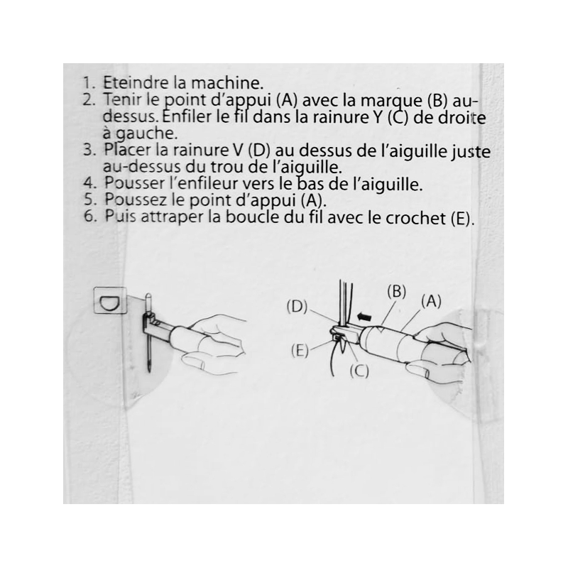 Enfileur manuel Janome