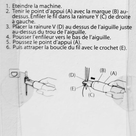 Enfileur manuel Janome