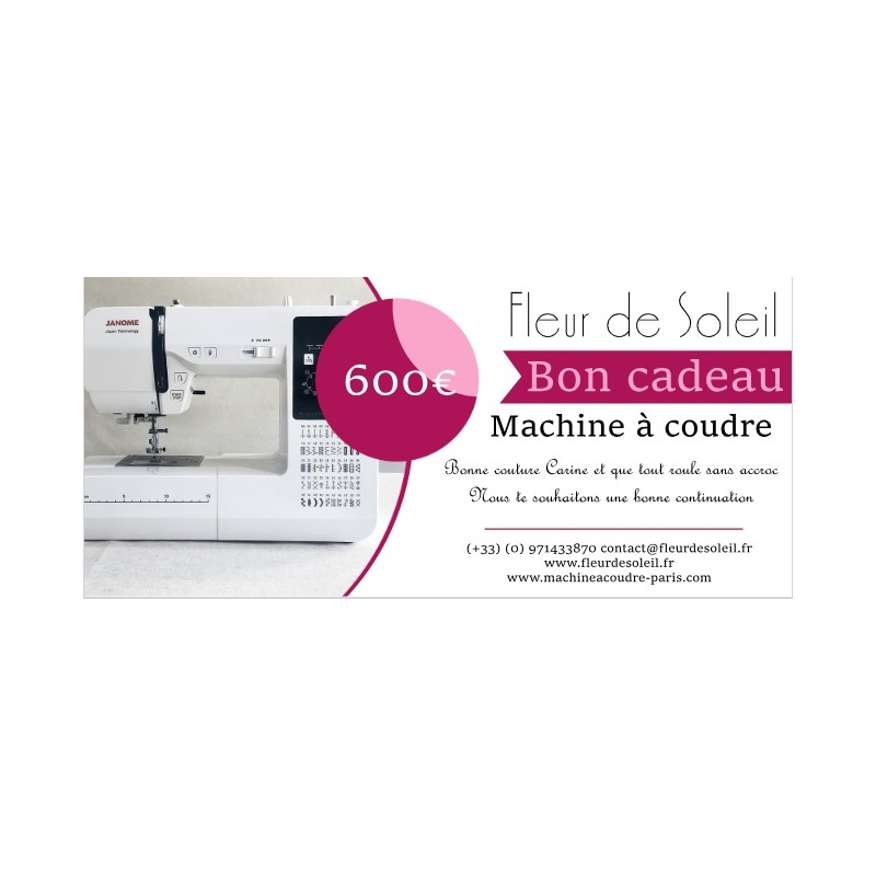 bon cadeau machine a coudre