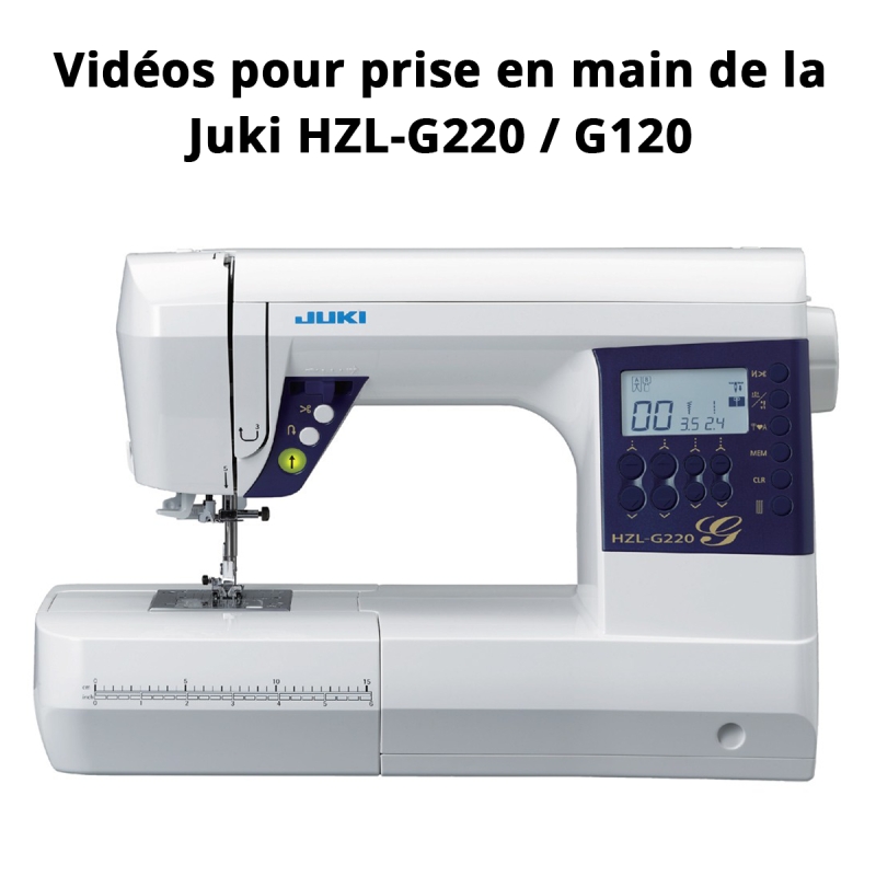 Tuto surjeteuse Juki HZL-G220 et Juki HZL-G120